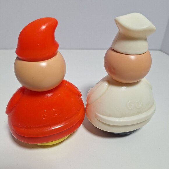 1970s Baker Candlestick Maker 3 Men In A Tub Roly Poly Lot Fisher Price Vintage - Picture 12 of 16